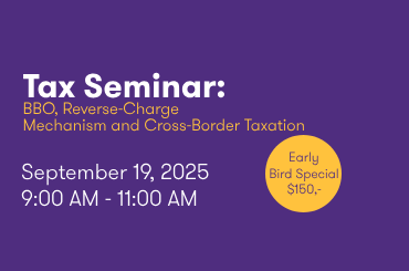 Tax Seminar: BBO: Reverse-Charge Mechanism and Cross-Border Taxation